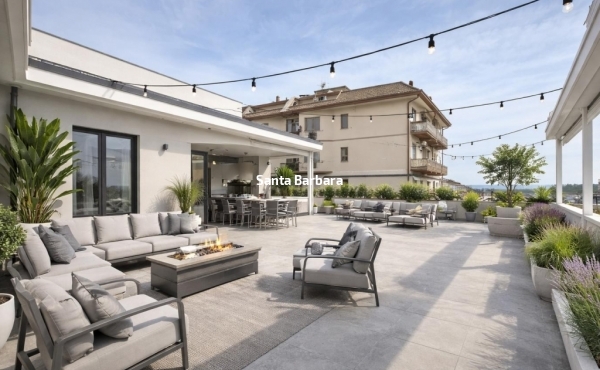Appartamento con ampio terrazzo e garage